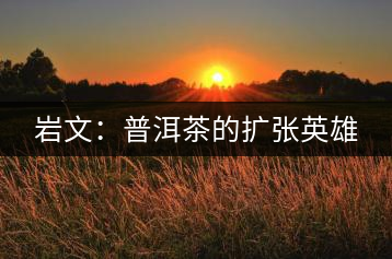 巖文:普洱茶的擴(kuò)張英雄