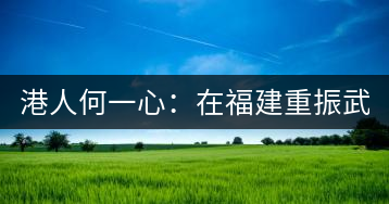 港人何一心:在福建重振武夷茶 創(chuàng)武夷星茶品牌