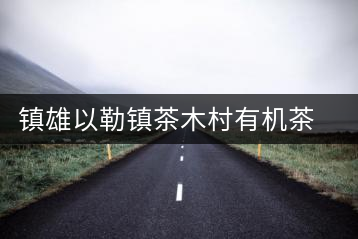 鎮(zhèn)雄以勒鎮(zhèn)茶木村有機茶產業(yè)