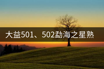 大益501、502勐海之星熟茶