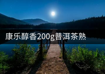 康樂醇香200g普洱茶熟茶餅茶勐海茶古樹熟普茶云南茶葉易武茶黑茶