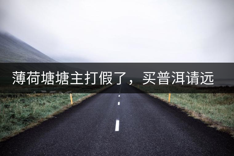 薄荷塘塘主打假了，買普洱請(qǐng)遠(yuǎn)離那些講故事的奸商