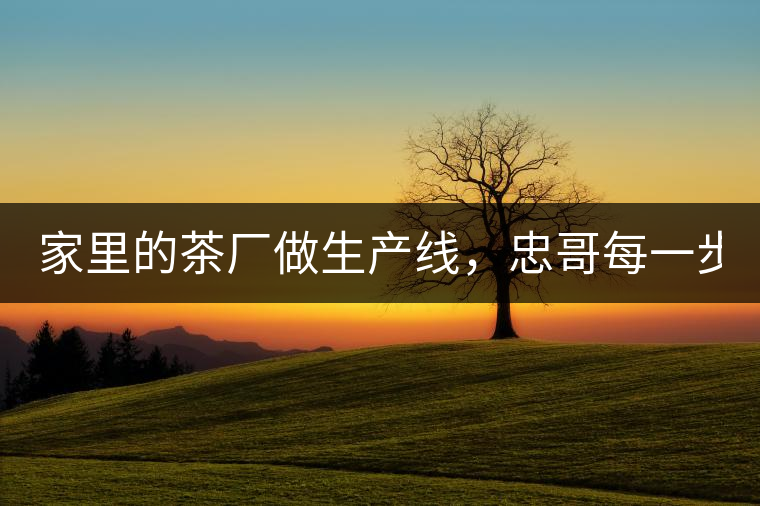 家里的茶廠做生產(chǎn)線，忠哥每一步都親自做，每個步驟...家里的茶廠做生產(chǎn)線，忠哥每一步都親自做，每個步驟都非常嚴謹！