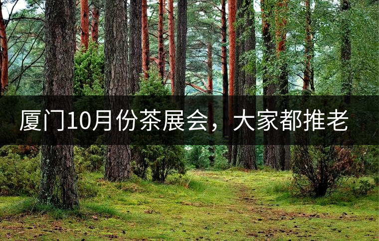 廈門10月份茶展會(huì),大家都推老茶跟各種高端手工茶器 廈門10月份茶展會(huì),大家都推老茶跟各種高端手工茶器