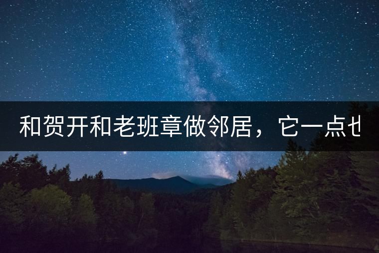 和賀開和老班章做鄰居，它一點也不亞歷山大！