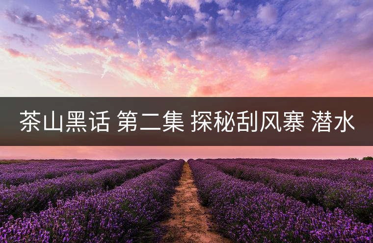 茶山黑話 第二集 探秘刮風(fēng)寨 潛水打魚(yú) 野菜充饑 你向往嗎？