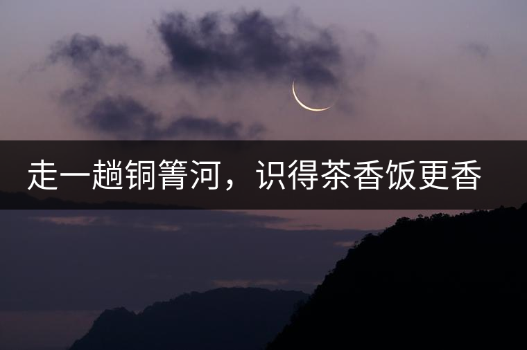 走一趟銅箐河，識得茶香飯更香走一趟銅箐河，識得茶香飯更香