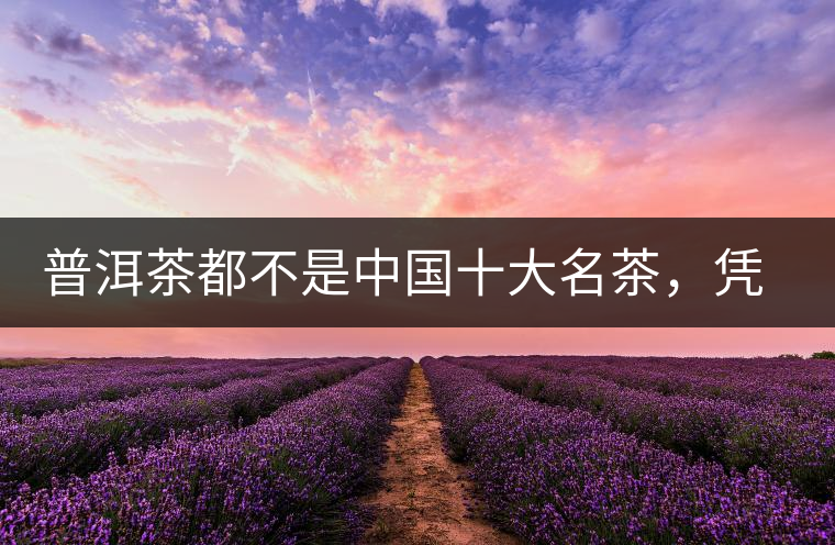 普洱茶都不是中國(guó)十大名茶，憑什么還是“可以喝的古董”