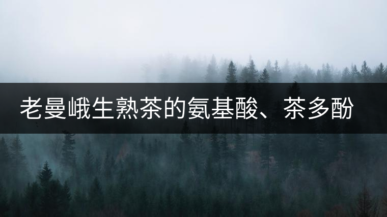 老曼峨生熟茶的氨基酸、茶多酚、酚氨比分析
