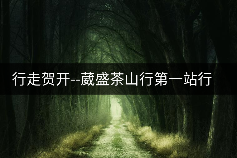 行走賀開(kāi)--葳盛茶山行第一站行走賀開(kāi)——葳盛茶山行第一站 行走賀開(kāi)--葳盛茶山行第一站行走賀開(kāi)——葳盛茶山行第一站