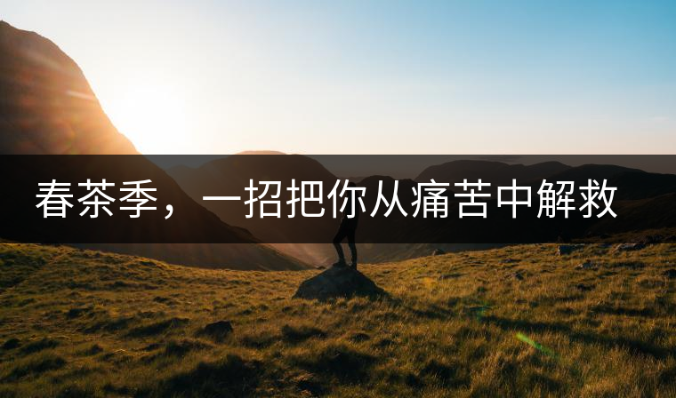 春茶季，一招把你從痛苦中解救出來