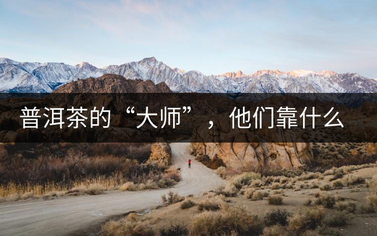 普洱茶的“大師”，他們靠什么來斷茶？