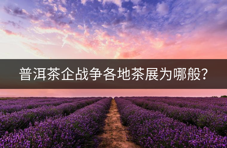 普洱茶企戰(zhàn)爭(zhēng)各地茶展為哪般？