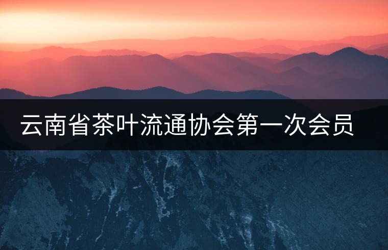 云南省茶葉流通協(xié)會(huì)第一次會(huì)員代表大會(huì)在康樂(lè)茶文化城召開(kāi) 云南省茶葉流通協(xié)會(huì)第一次會(huì)員代表大會(huì)在康樂(lè)茶文化城召開(kāi)