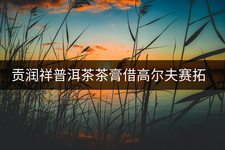 貢潤祥普洱茶茶膏借高爾夫賽拓高端市場(chǎng)