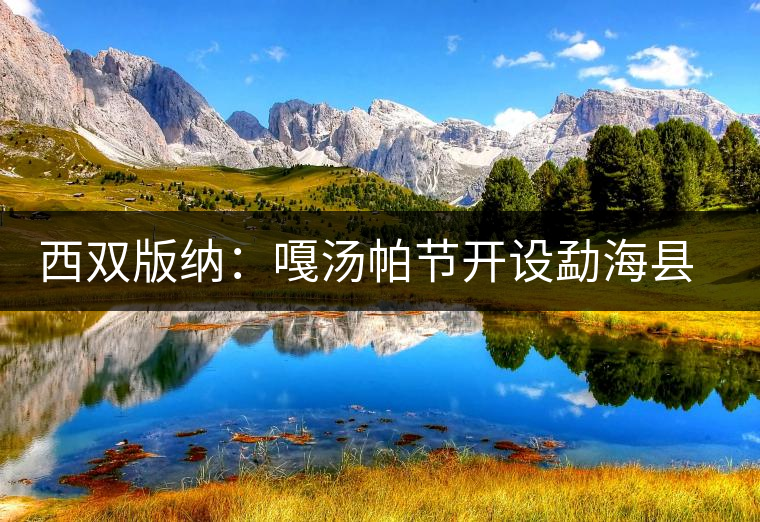 西雙版納：嘎湯帕節(jié)開(kāi)設(shè)勐?？h民族茶文化特色走廊