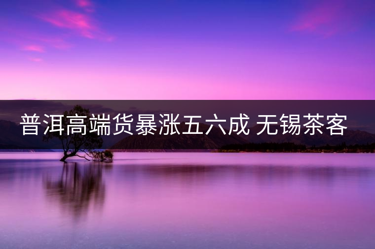 普洱高端貨暴漲五六成 無(wú)錫茶客提前囤貨