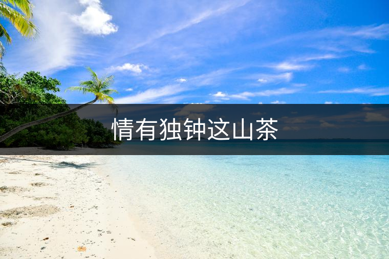 情有獨(dú)鐘這山茶 情有獨(dú)鐘這山茶