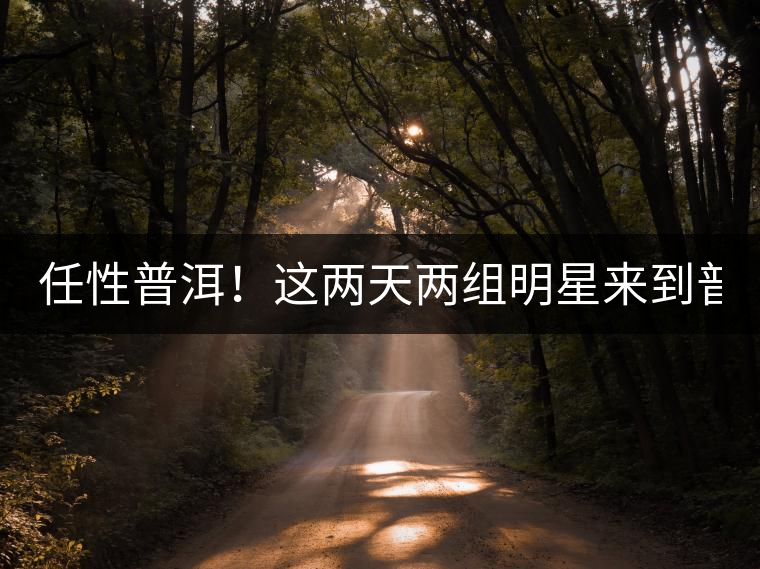 任性普洱！這兩天兩組明星來到普洱！