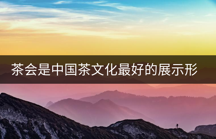 茶會(huì)是中國(guó)茶文化最好的展示形式「專訪胡衛(wèi)紅」 茶會(huì)是中國(guó)茶文化最好的展示形式「專訪胡衛(wèi)紅」