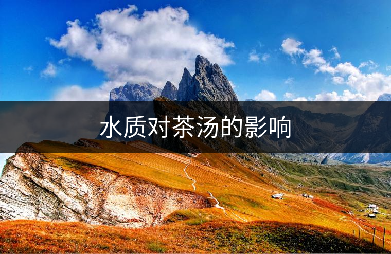 水質(zhì)對(duì)茶湯的影響 水質(zhì)對(duì)茶湯的影響