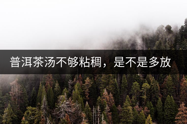普洱茶湯不夠粘稠，是不是多放些茶葉就好了嗎？