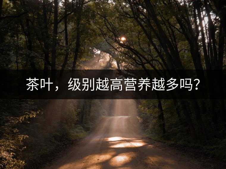 茶葉，級別越高營養(yǎng)越多嗎？