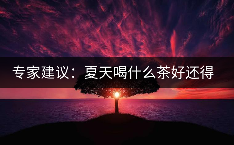 專家建議:夏天喝什么茶好還得看體質(zhì) 專家建議:夏天喝什么茶好還得看體質(zhì)