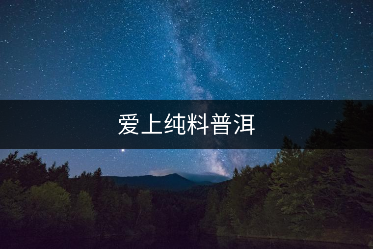 愛上純料普洱 愛上純料普洱