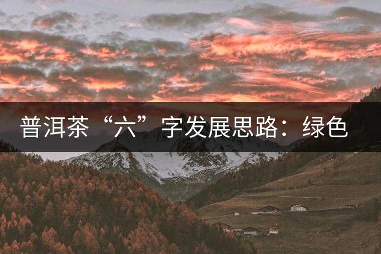 普洱茶“六”字發(fā)展思路：綠色、健康、創(chuàng)新