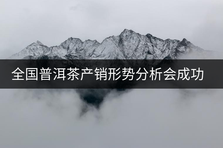 全國普洱茶產(chǎn)銷形勢分析會成功召開 全國普洱茶產(chǎn)銷形勢分析會成功召開