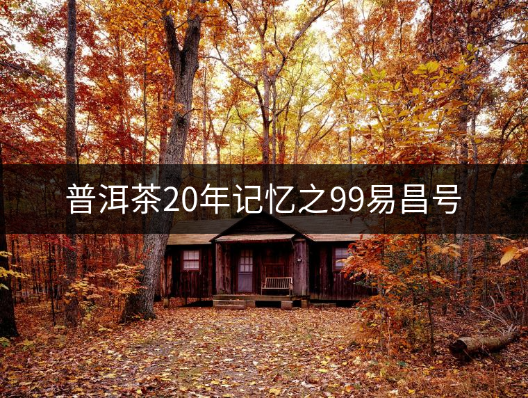 普洱茶20年記憶之99易昌號(hào) 普洱茶20年記憶之99易昌號(hào)