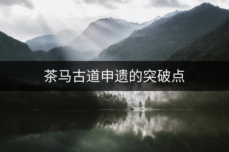 茶馬古道申遺的突破點 茶馬古道申遺的突破點
