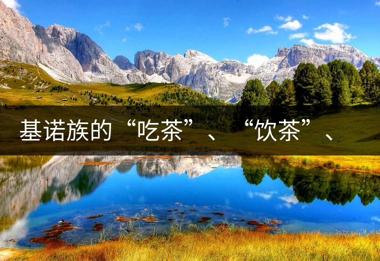 基諾族的“吃茶”、“飲茶”、“喝茶”與“敬茶”