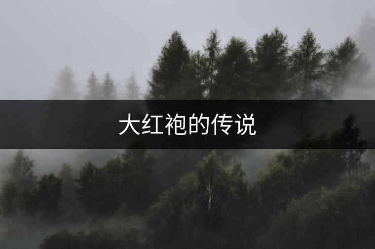 大紅袍的傳說 大紅袍的傳說
