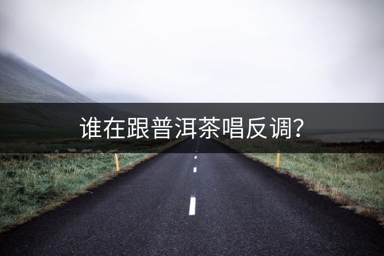 誰在跟普洱茶唱反調(diào)？