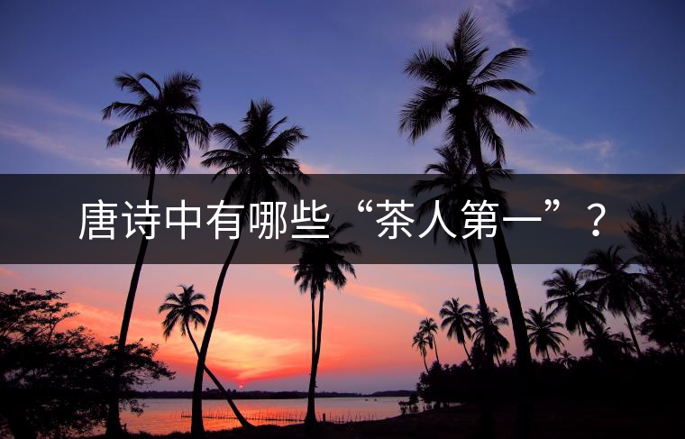 唐詩中有哪些“茶人第一”？