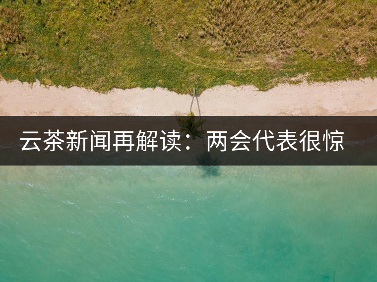 云茶新聞再解讀：兩會代表很驚奇，普洱茶為啥會這么健康？