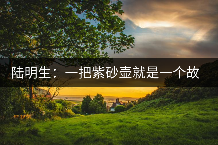 陸明生:一把紫砂壺就是一個(gè)故事 陸明生:一把紫砂壺就是一個(gè)故事