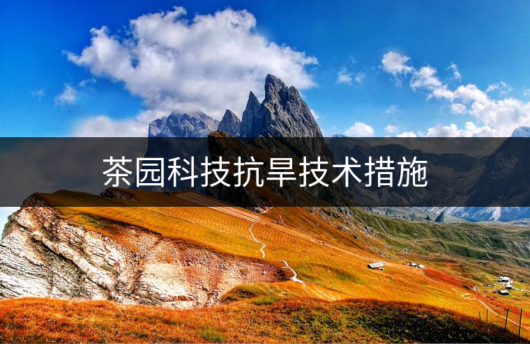 茶園科技抗旱技術措施 茶園科技抗旱技術措施