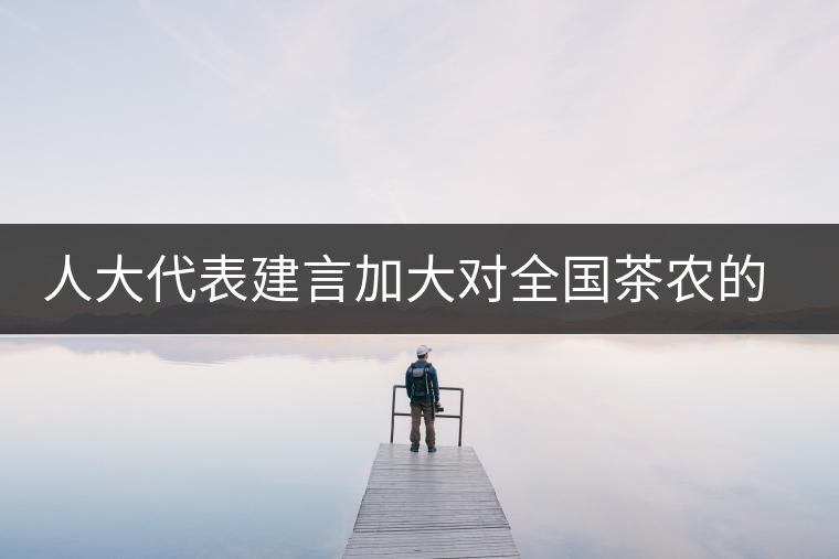 人大代表建言加大對(duì)全國茶農(nóng)的種茶補(bǔ)貼 人大代表建言加大對(duì)全國茶農(nóng)的種茶補(bǔ)貼