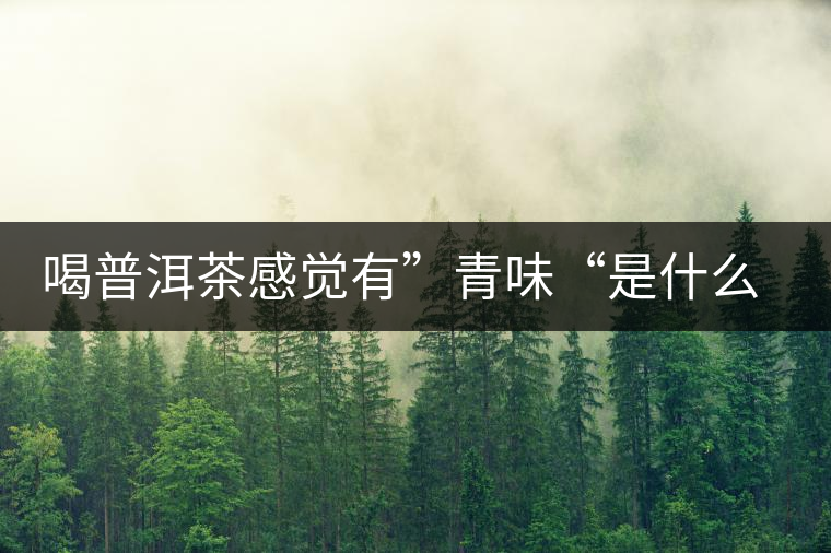喝普洱茶感覺(jué)有”青味“是什么原因？