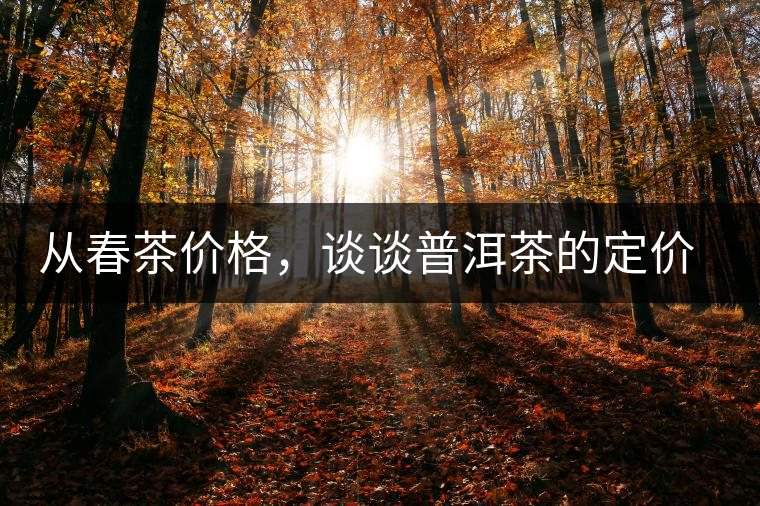 從春茶價格，談?wù)勂斩璧亩▋r權(quán)