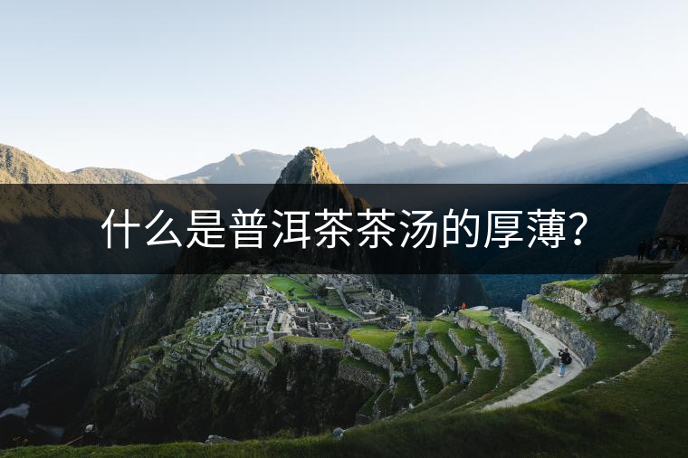 什么是普洱茶茶湯的厚?。? /></p><p><img fetchpriority=