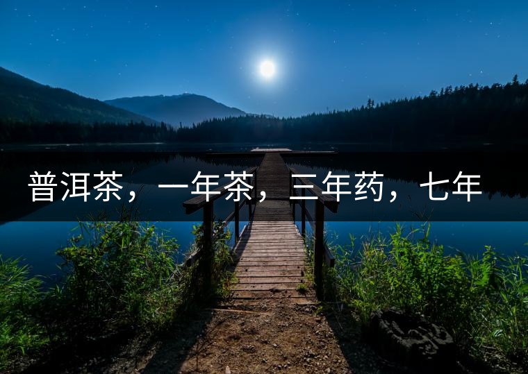 普洱茶，一年茶，三年藥，七年寶