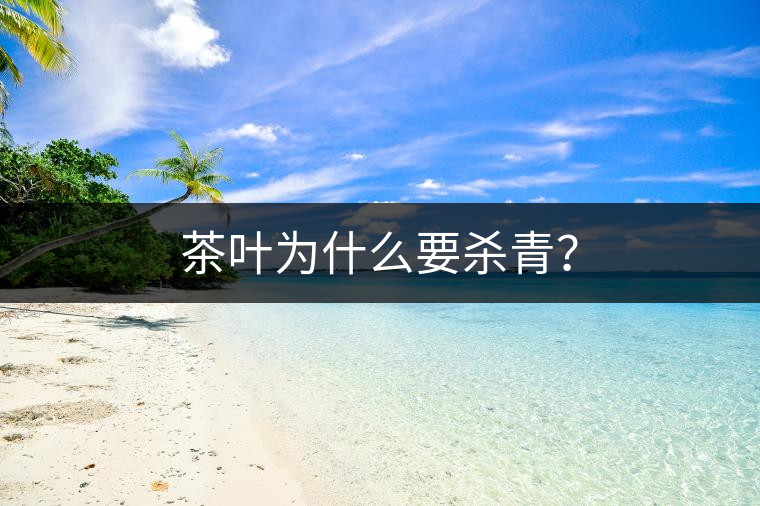 茶葉為什么要殺青？