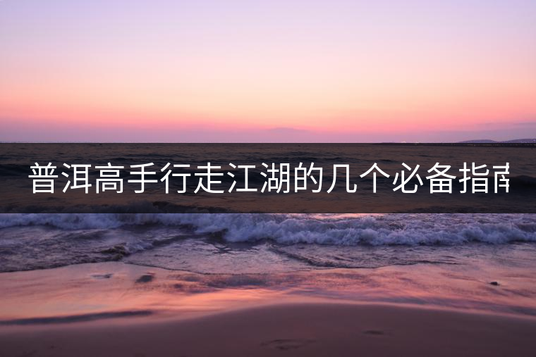 普洱高手行走江湖的幾個必備指南！