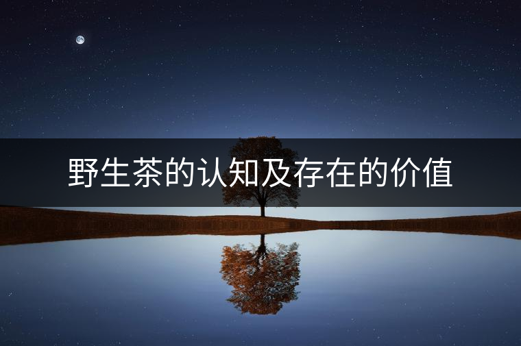 野生茶的認知及存在的價值 野生茶的認知及存在的價值