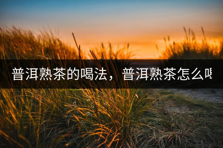 普洱熟茶的喝法，普洱熟茶怎么喝？