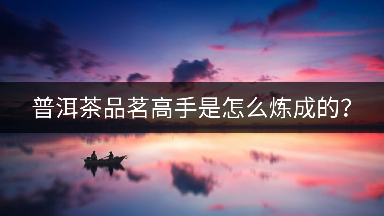 普洱茶品茗高手是怎么煉成的？